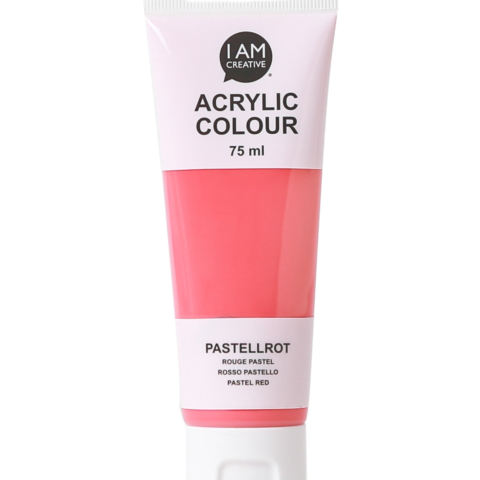 I am creative Acrylfarbe – Pastellrot – 75 ml