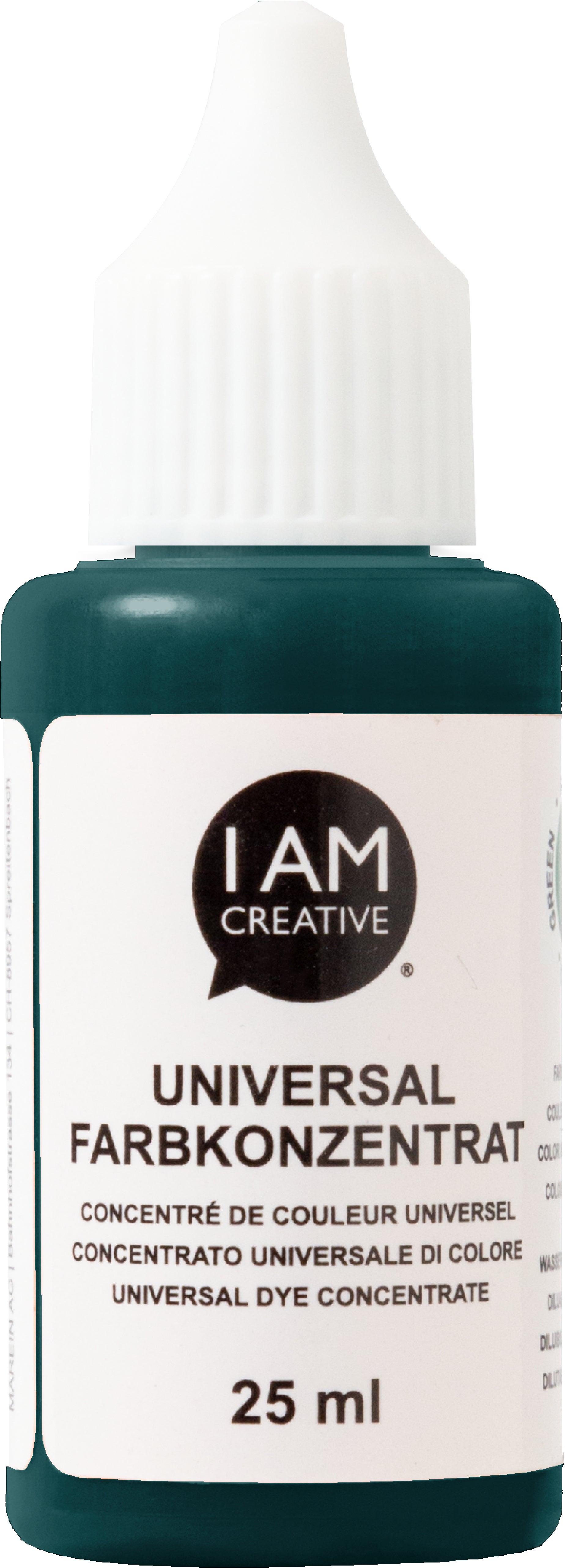 I am creative Farbkonzentrat – Grün – 25 ml – für Giessmassen, wasserlösliche Lacke, Leim