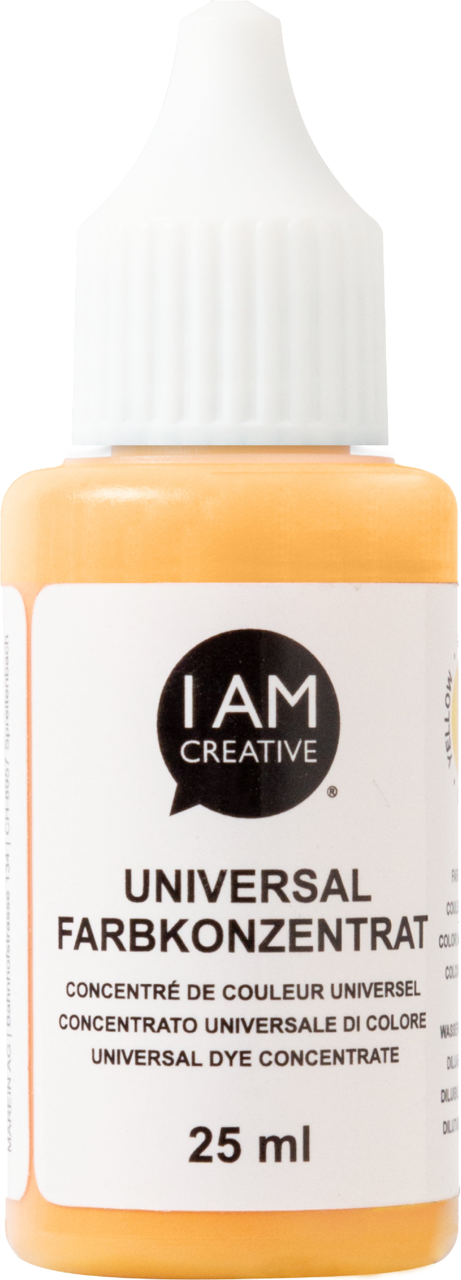 I am creative Farbkonzentrat – Sonnengelb – 25 ml – für Giessmassen, Lacke, Leim