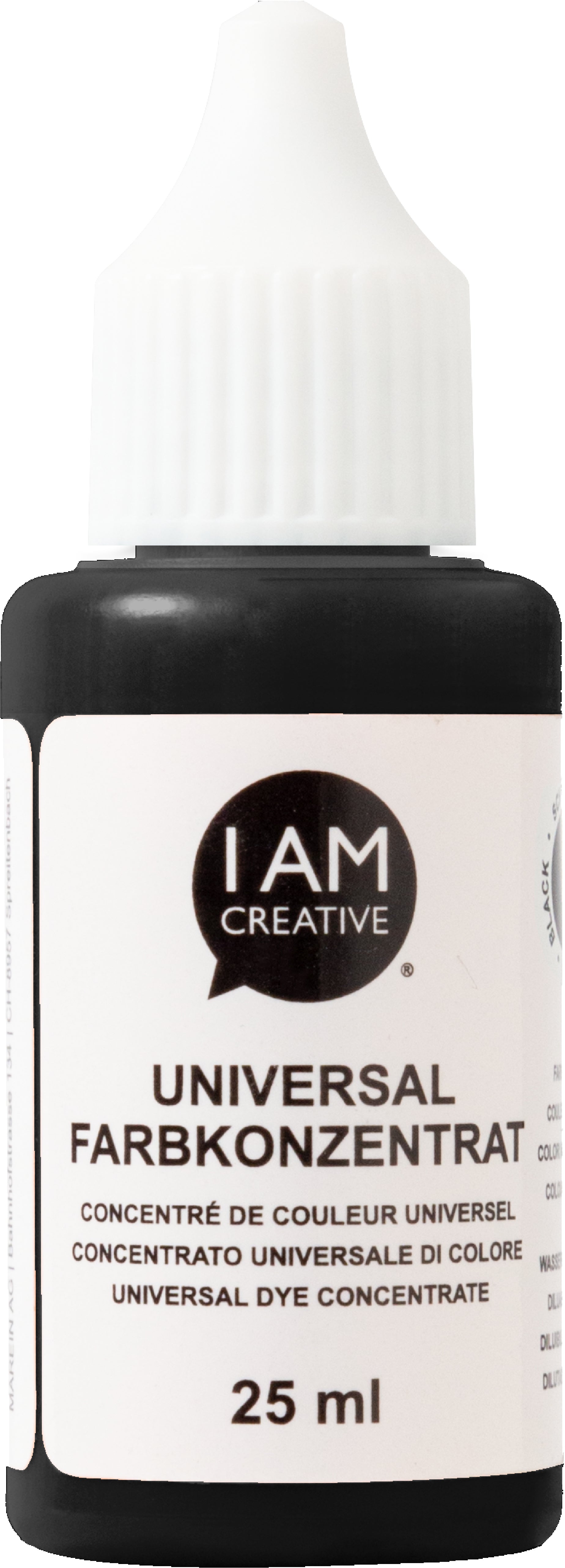 I am creative Farbkonzentrat – Schwarz 2002.53 – 25 ml – für Giessmassen, Lacke, Leime