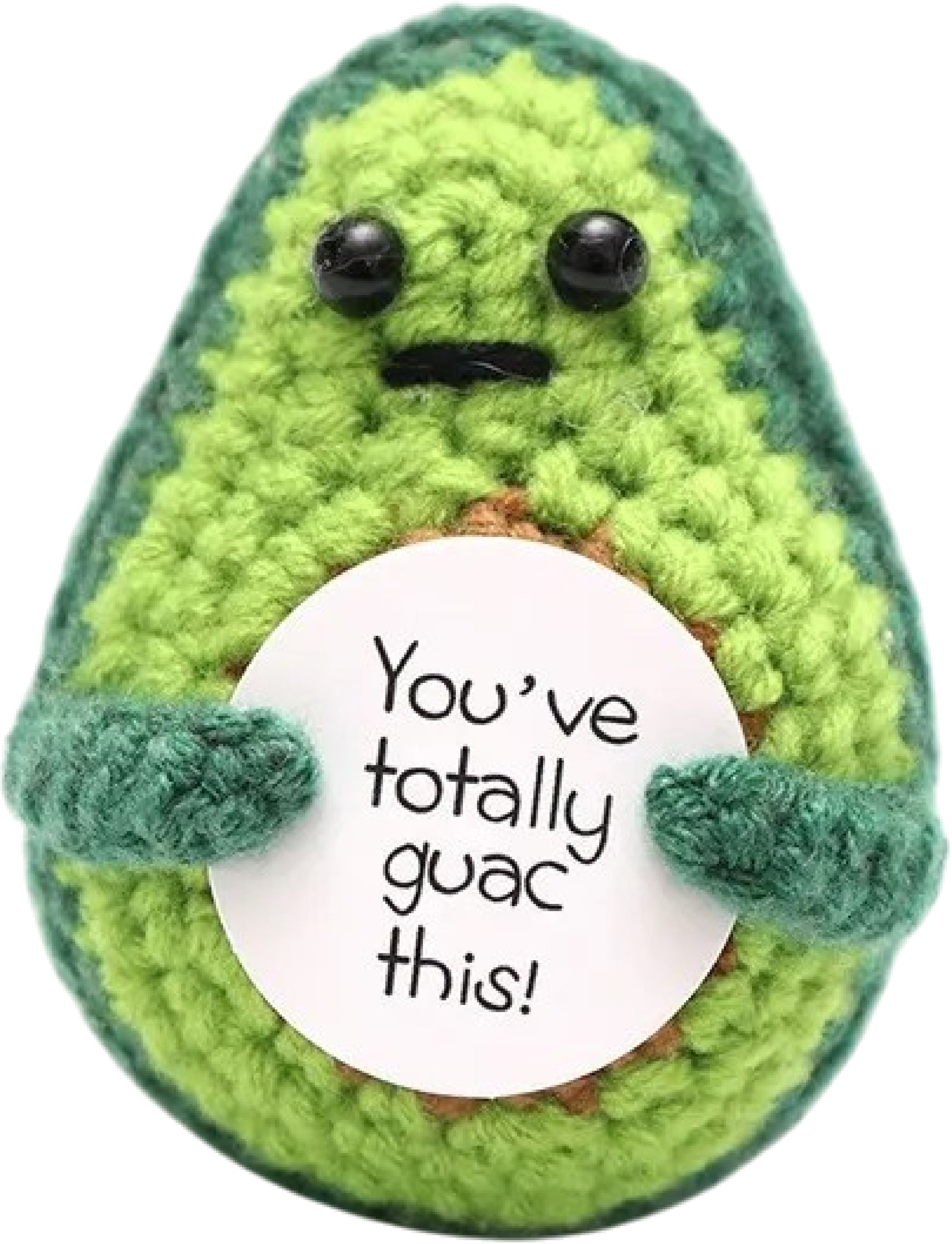 I am Creative Plüschtier Positive Avocado – 7,5 cm – grün