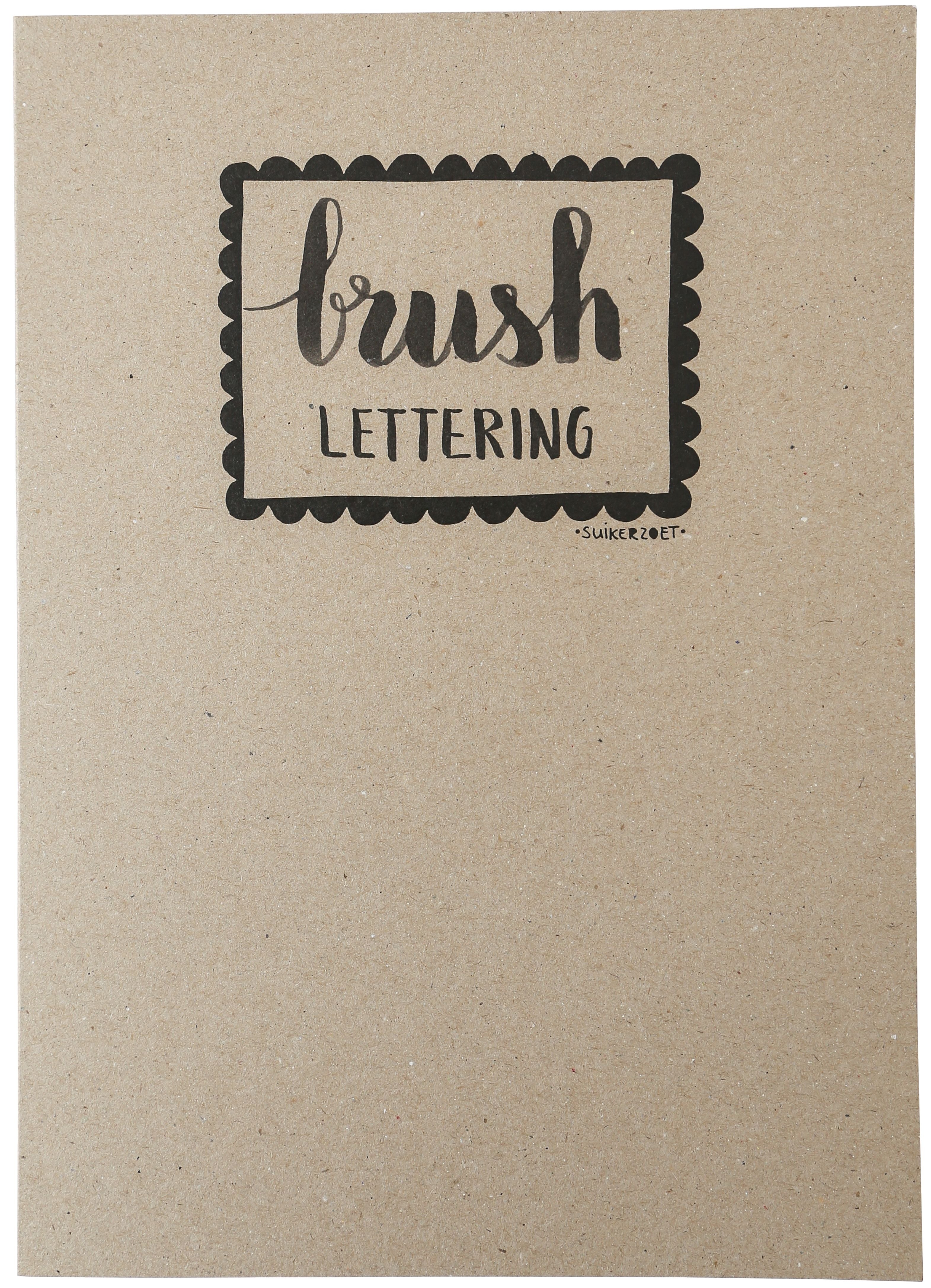 I am creative Notizblock – 215 × 320 mm – liniert – 50 Blatt – Brushlettering‑Vorlagen