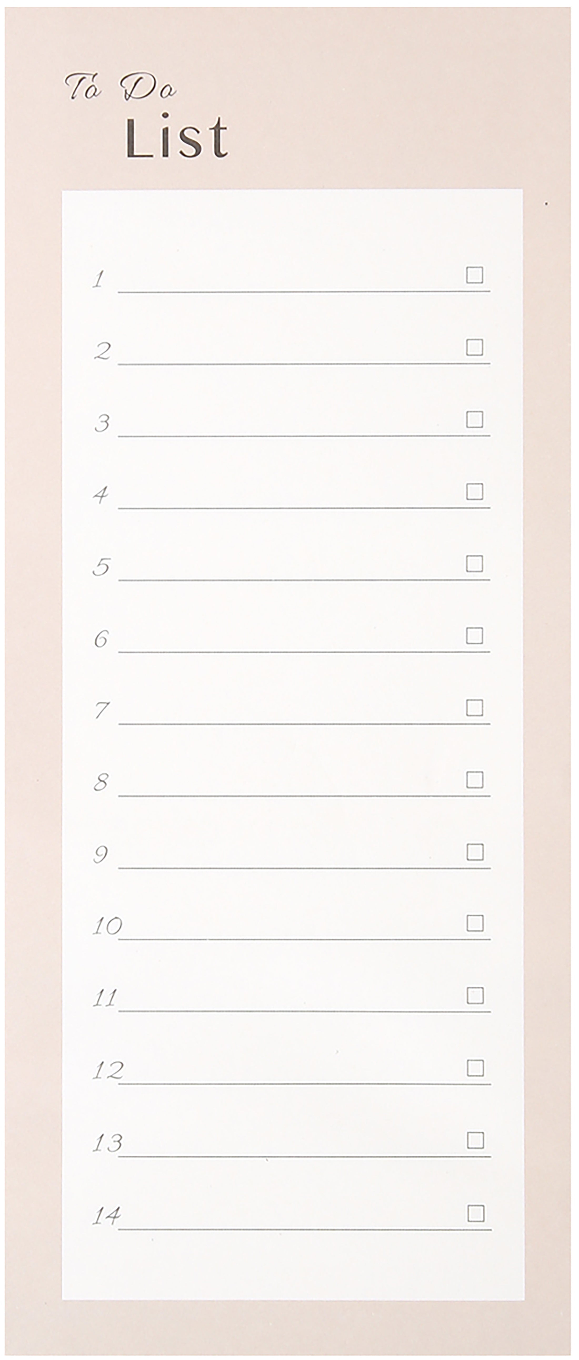 I am creative Notizblock – 90 × 210 mm – 80 Blatt – nummeriert, Abhakfeld – rosa