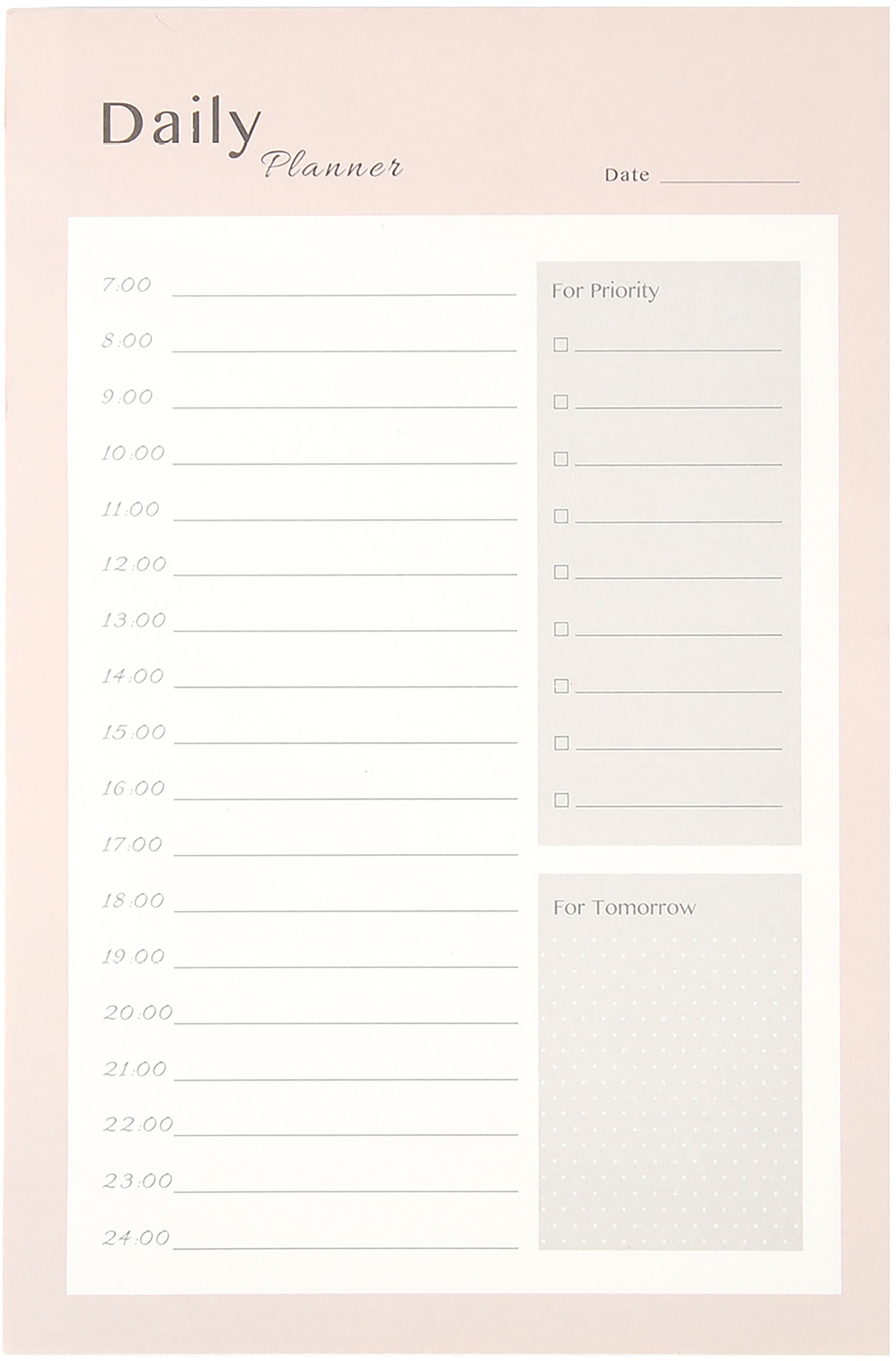 I am creative Notizblock – 140 × 210 mm – 80 Blatt – perforiert, Extrafeld, rosa
