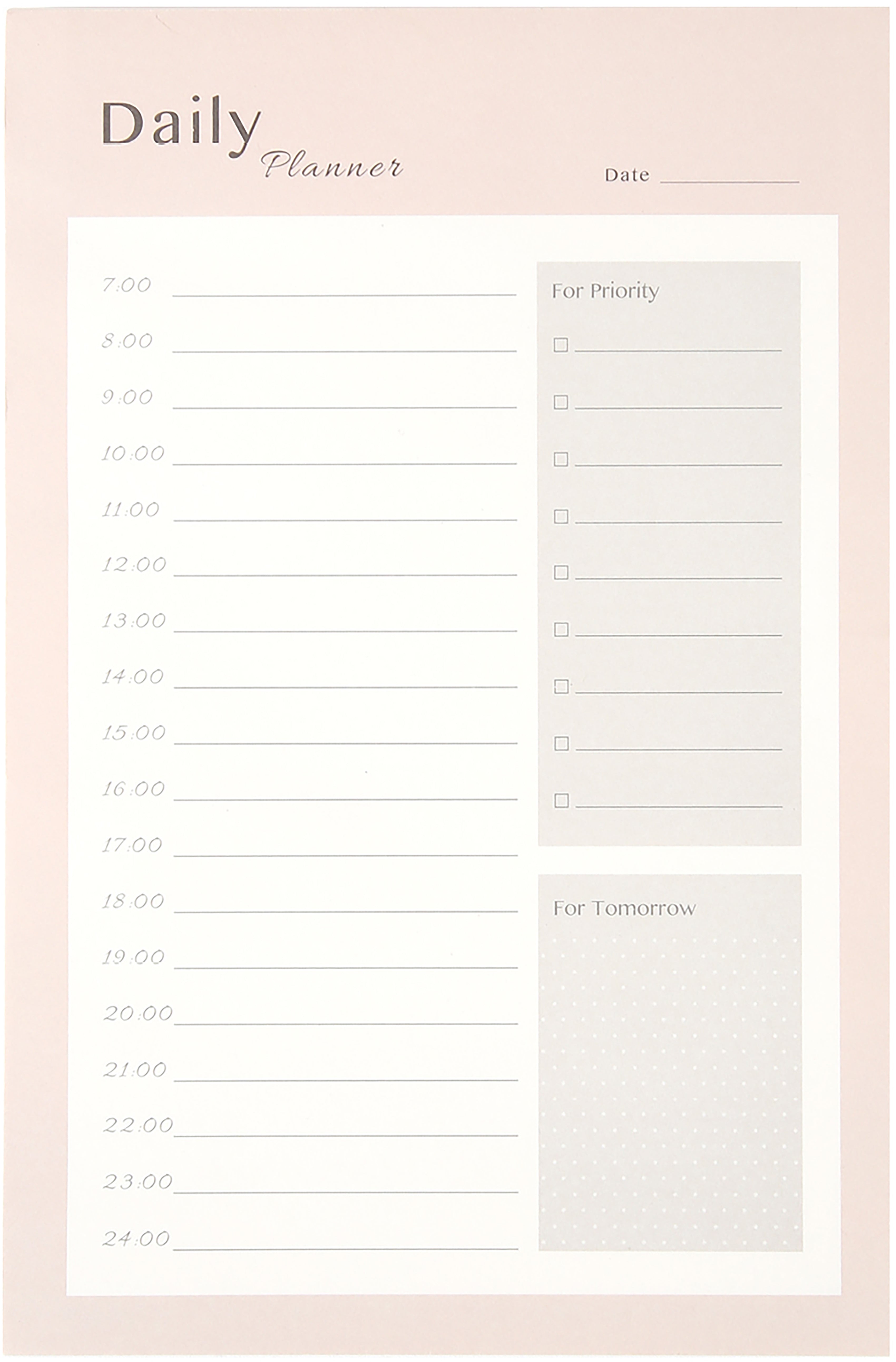 I am creative Notizblock – 140 × 210 mm – 80 Blatt – perforiert, Extrafeld, rosa