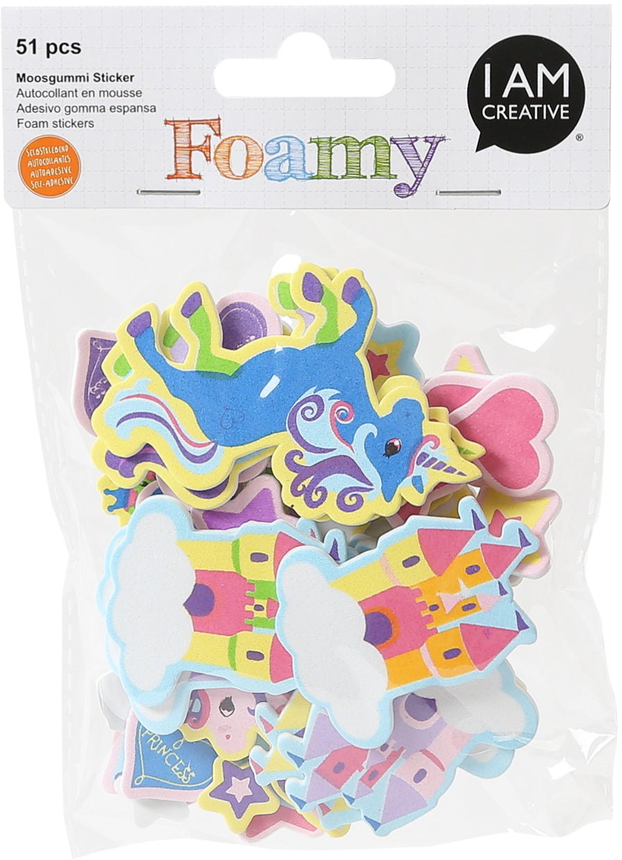 I am creative Sticker – 12,2 × 17,5 cm, Feenwelt, Moosgummi, selbstklebend