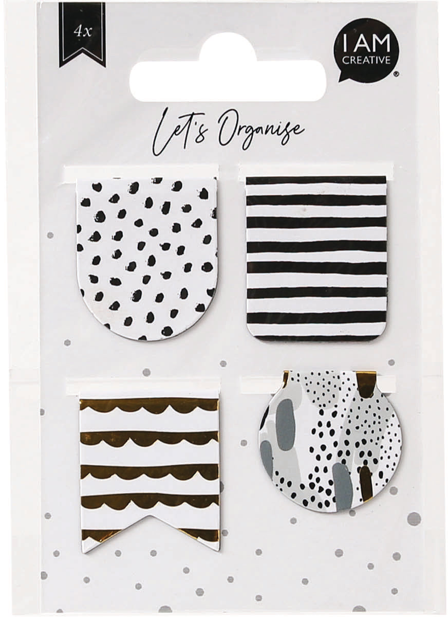 I am creative 4035.04 – Magnetische Lesezeichen, sortiert, 75 × 115 mm