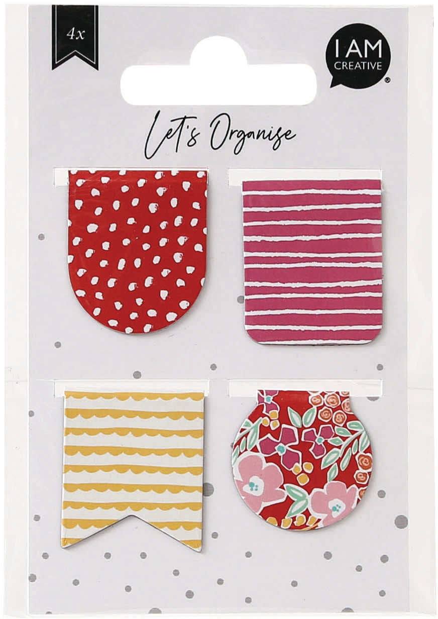 I am creative LET'S ORGANIZE – Lesezeichen, magnetisch, 70 × 112 mm