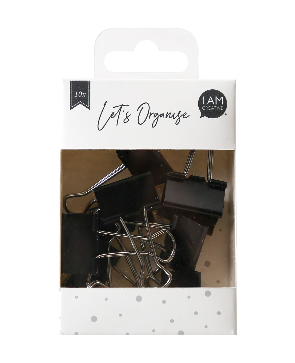 I am creative Foldback-Klammern 74 mm – schwarz