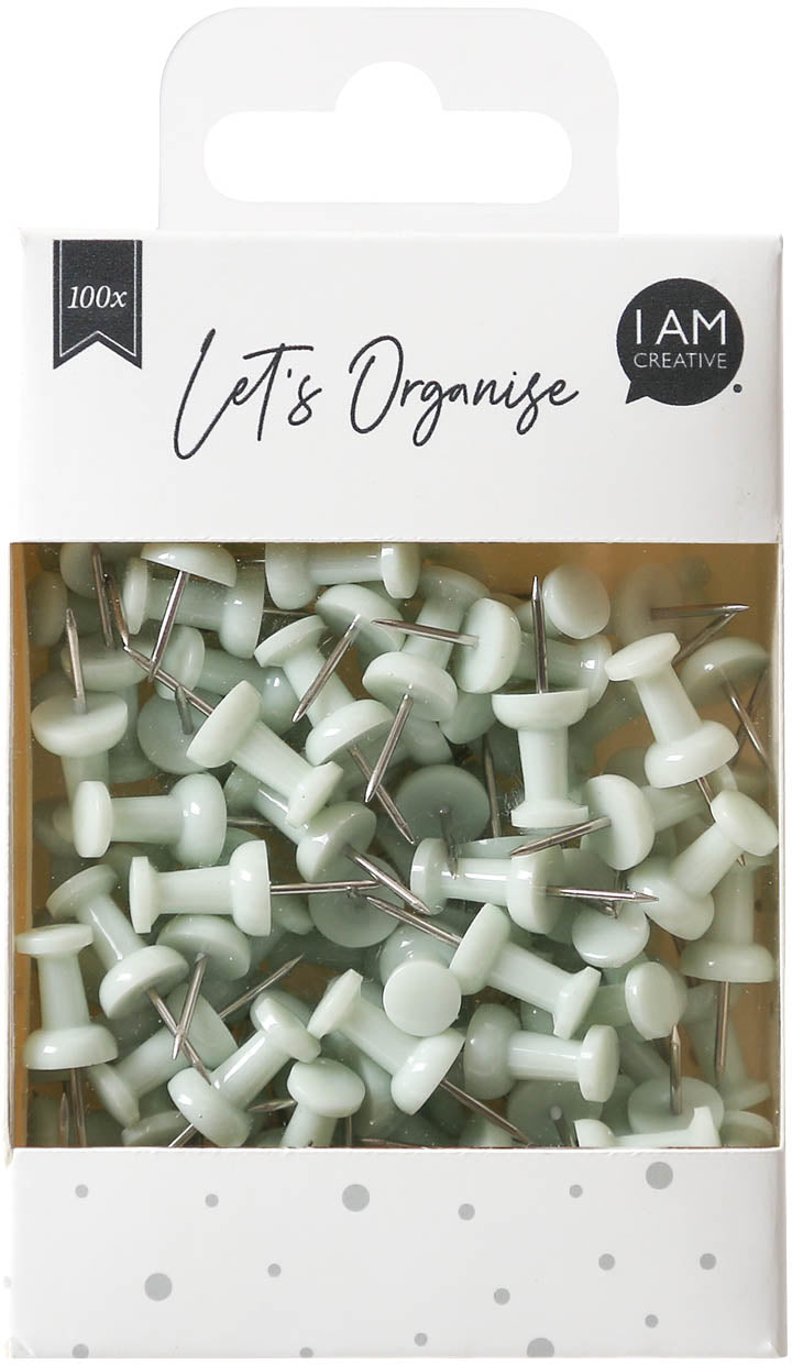 I am creative Pinnnadeln – 100 Stück, Hellgrün