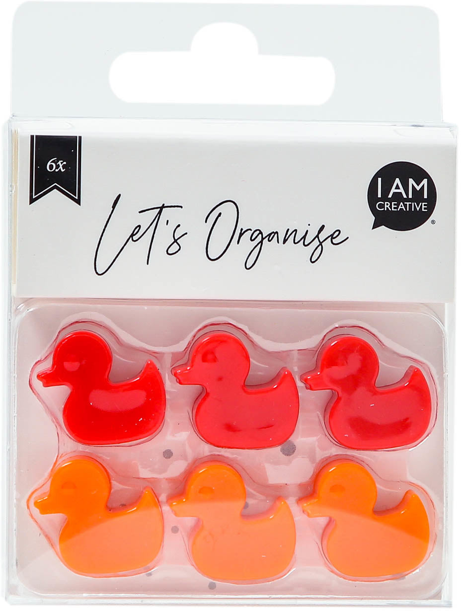 I am creative Tafelmagnete – 6 Stk., rot
