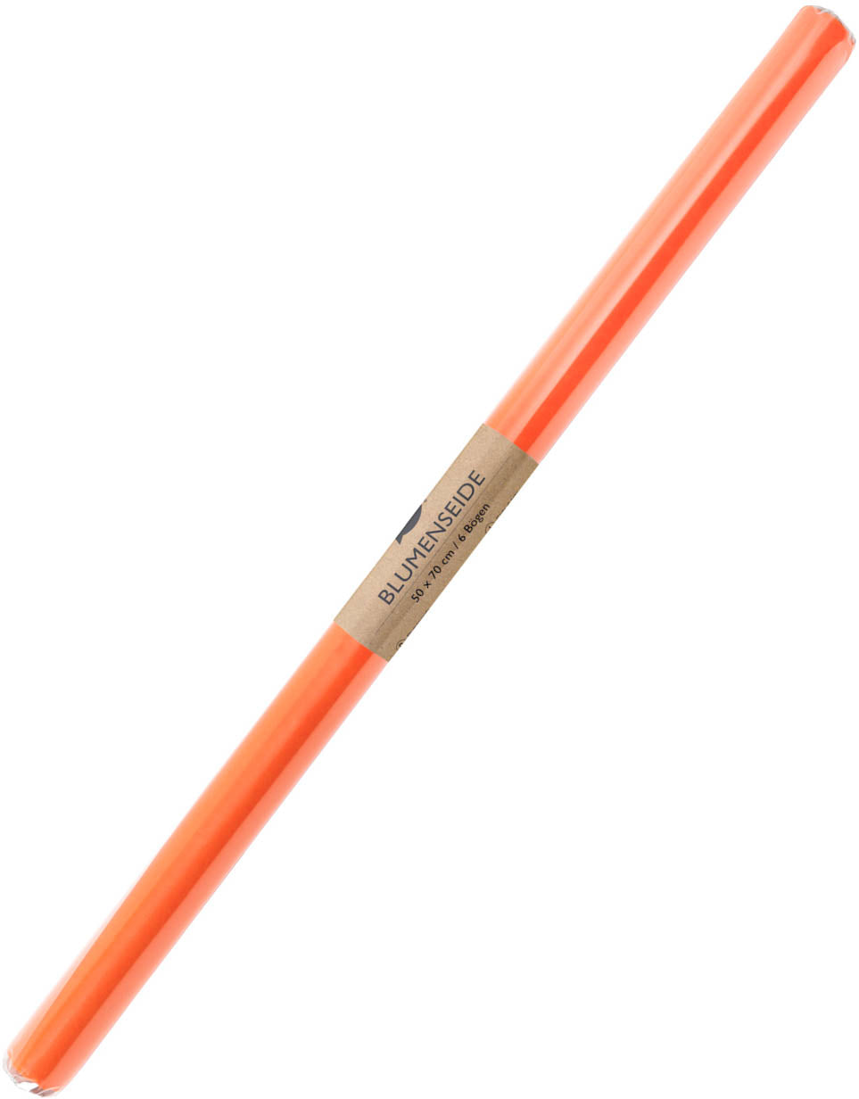 I am creative Seidenpapier – 50 × 70 cm, orange, 17 g/m² – 6 Bögen