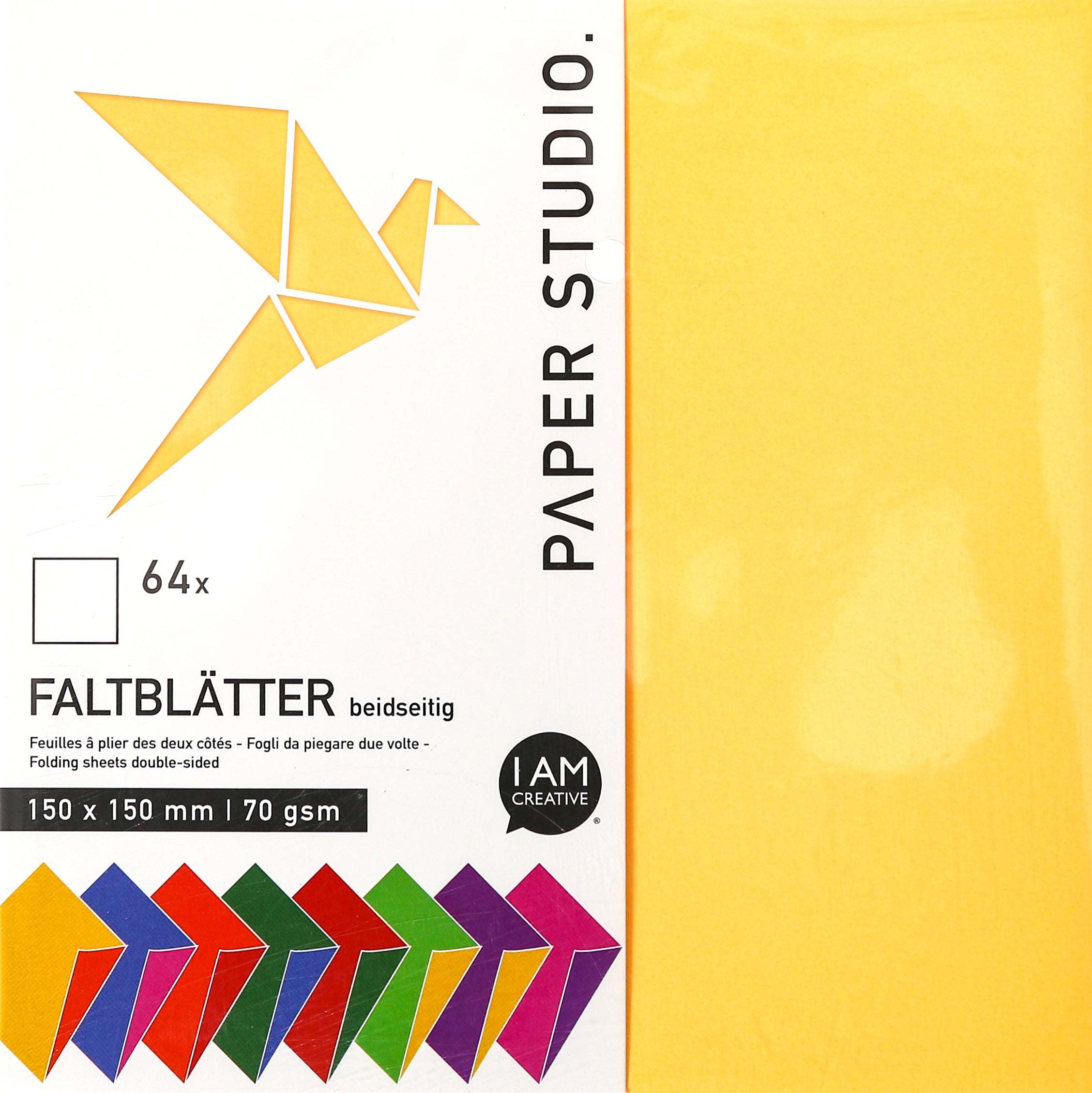 I am creative Origamipapier – 15 × 15 cm, sortiert