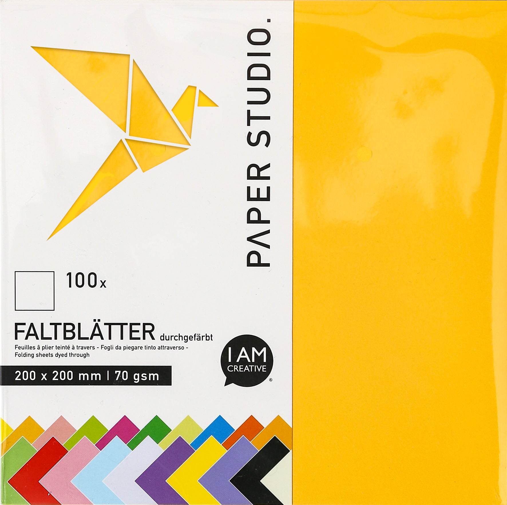 I am creative Origamipapier – 20,5 × 20,5 cm, sortiert – 4077.12