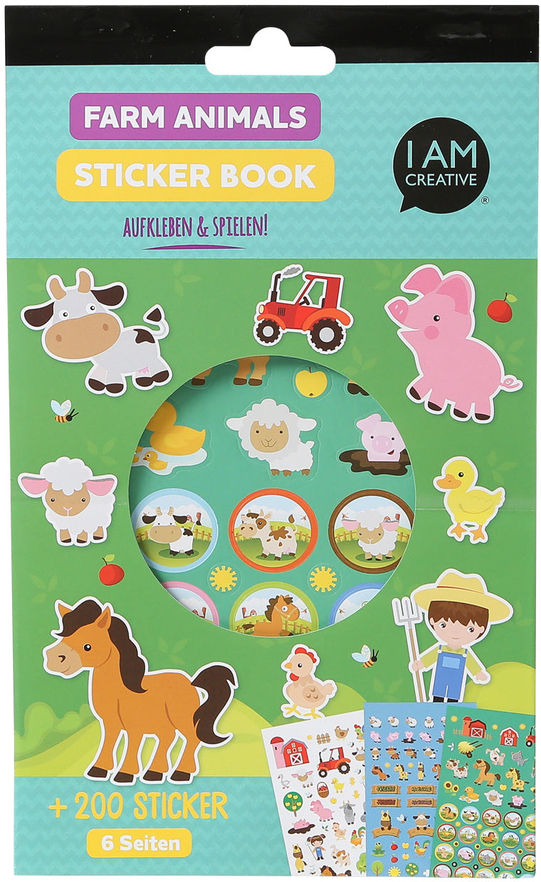 I am creative Stickerbuch, Bauernhof, 6 Blätter