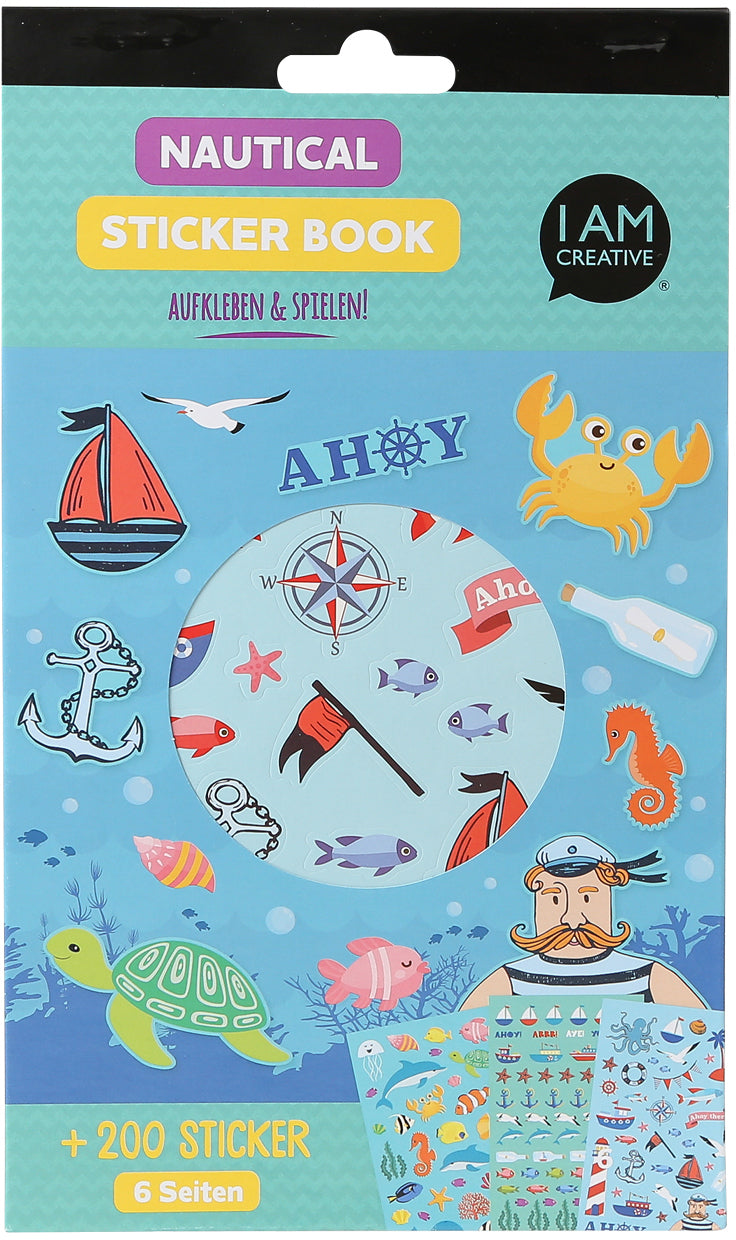 I am creative Stickerbuch, Maritim, 6 Bögen