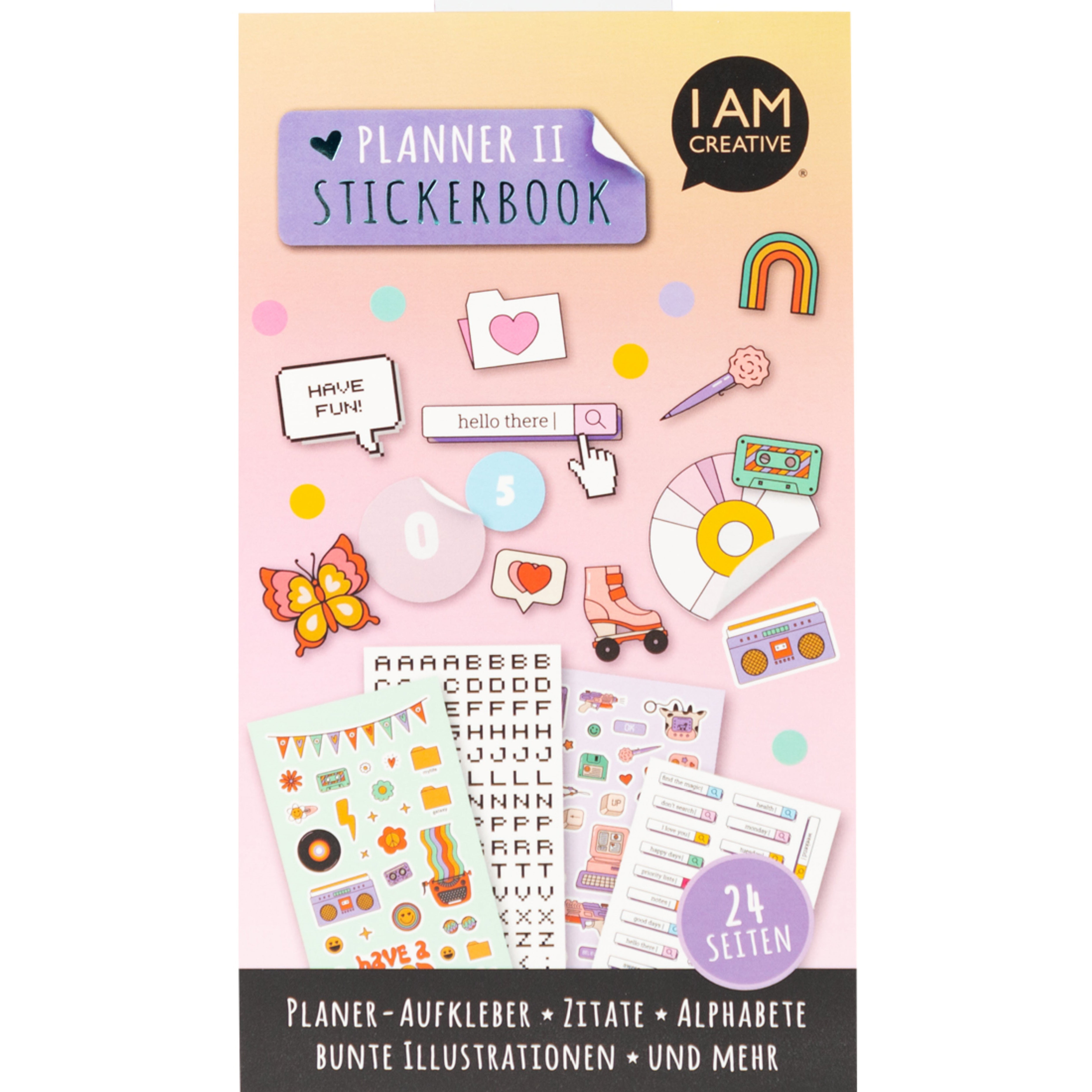 I am creative Stickerbuch, 24 Seiten