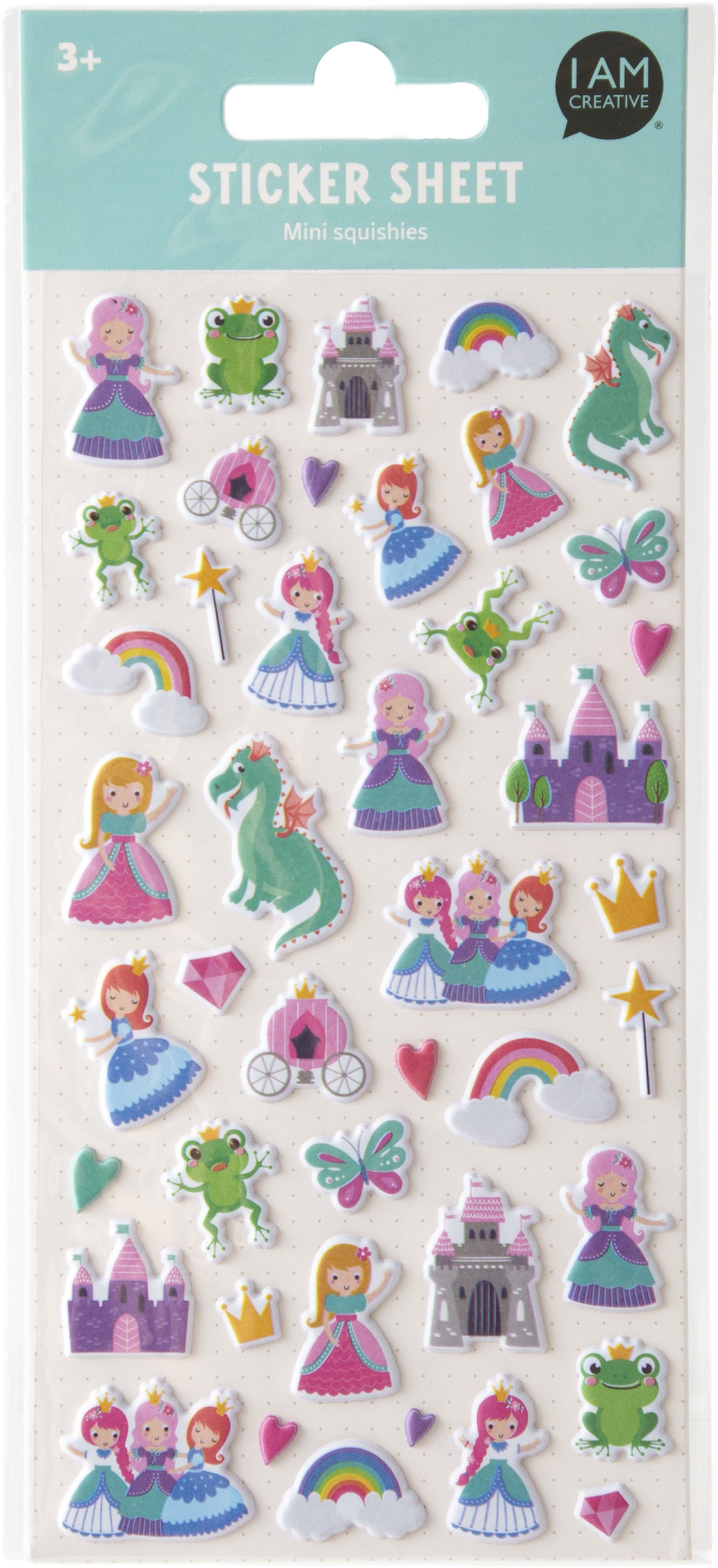 I am creative Sticker, Prinzessin, 3D (Puffy), 9,5 × 21 cm