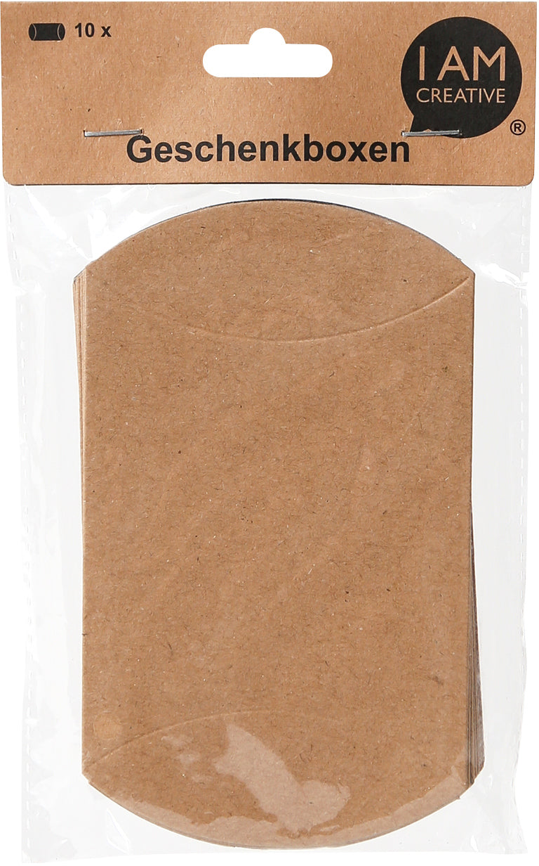 I am creative Geschenkbox – 15 × 180 × 115 mm – braun, lebensmittelzertifiziert