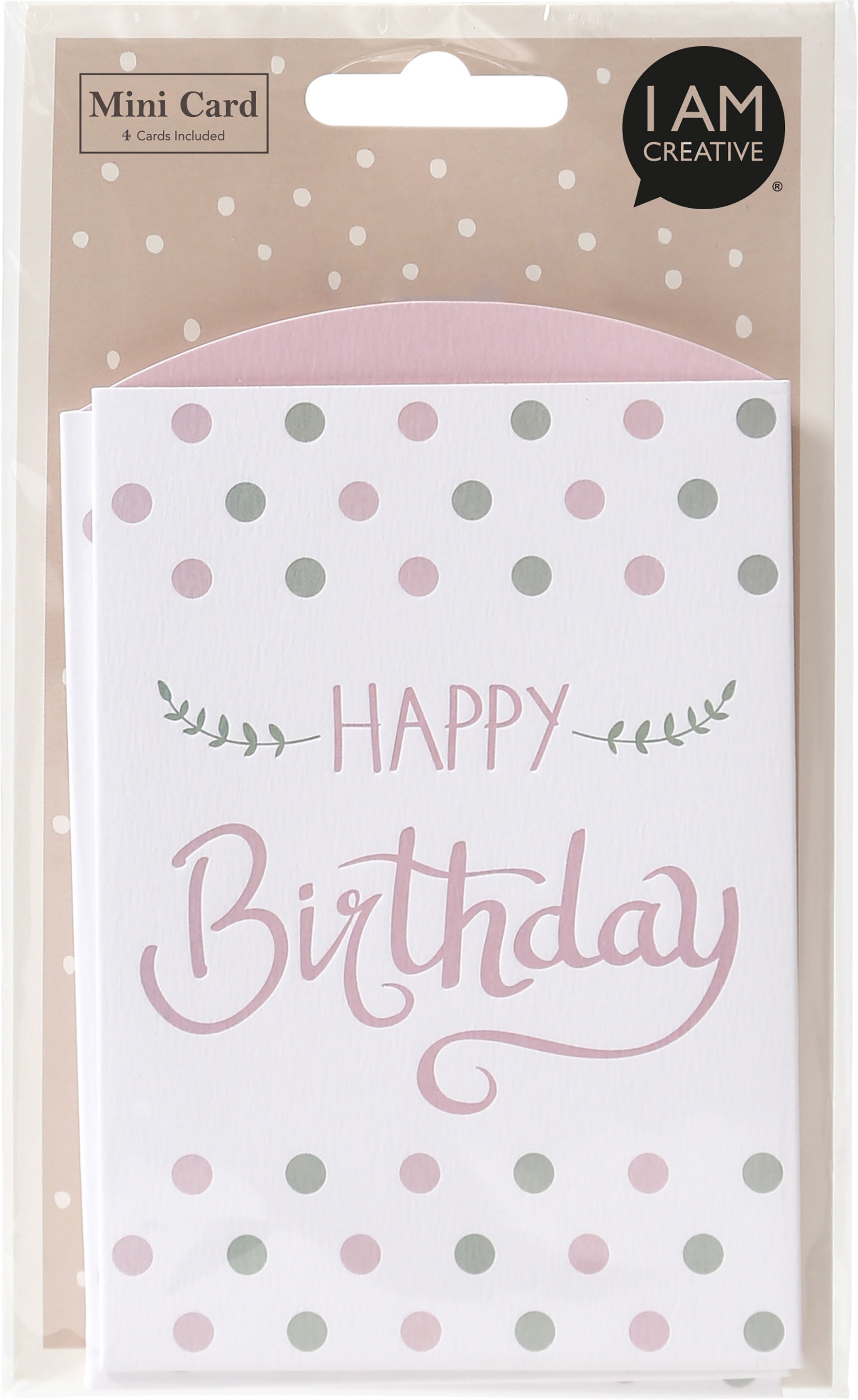 I am creative Klappkarten-Set – 105 × 175 mm, Happy Birthday – 8 Stk