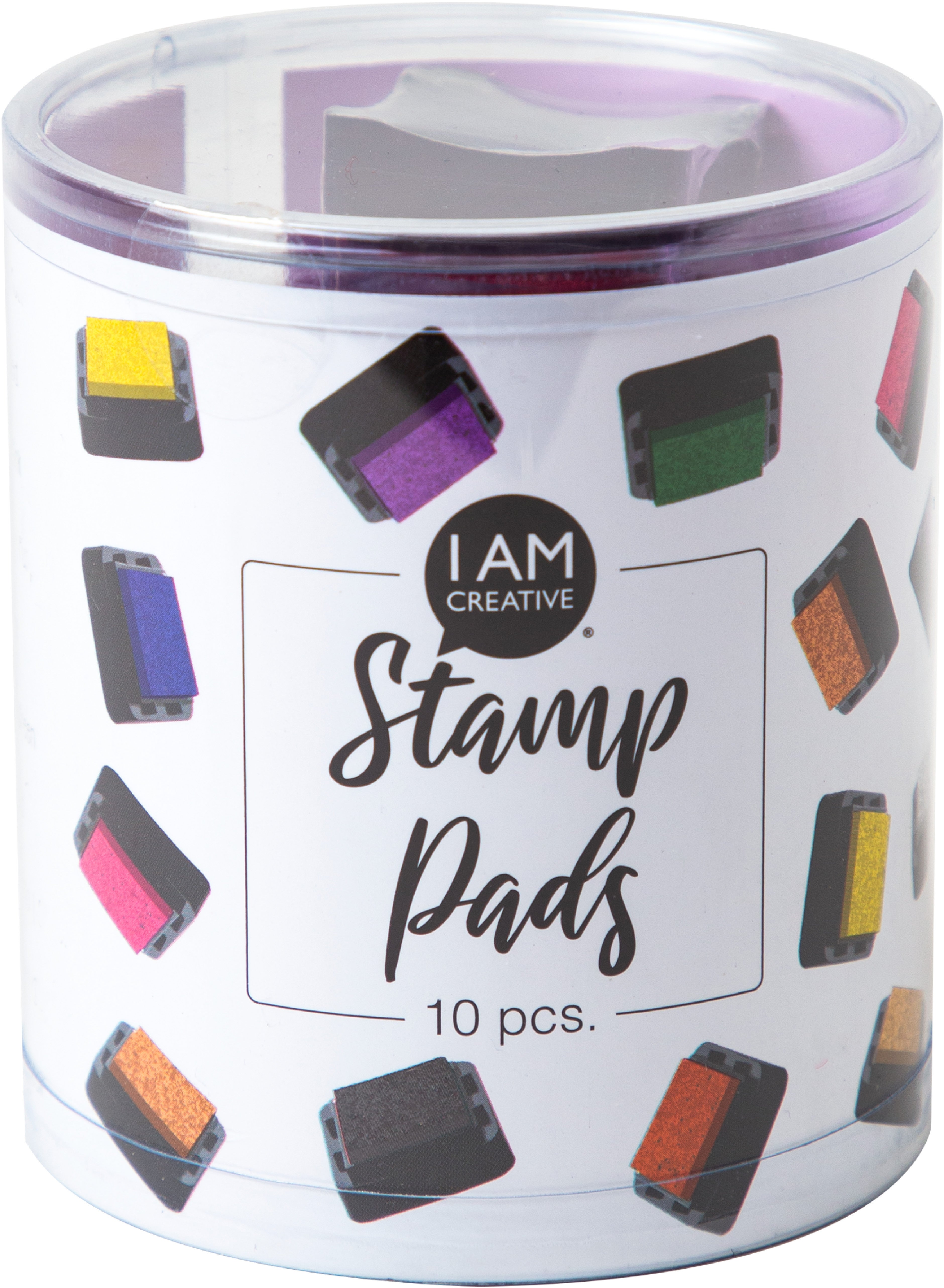 I am creative Stempelkissen – 23 × 23 mm – farbig sortiert – 10 Stück