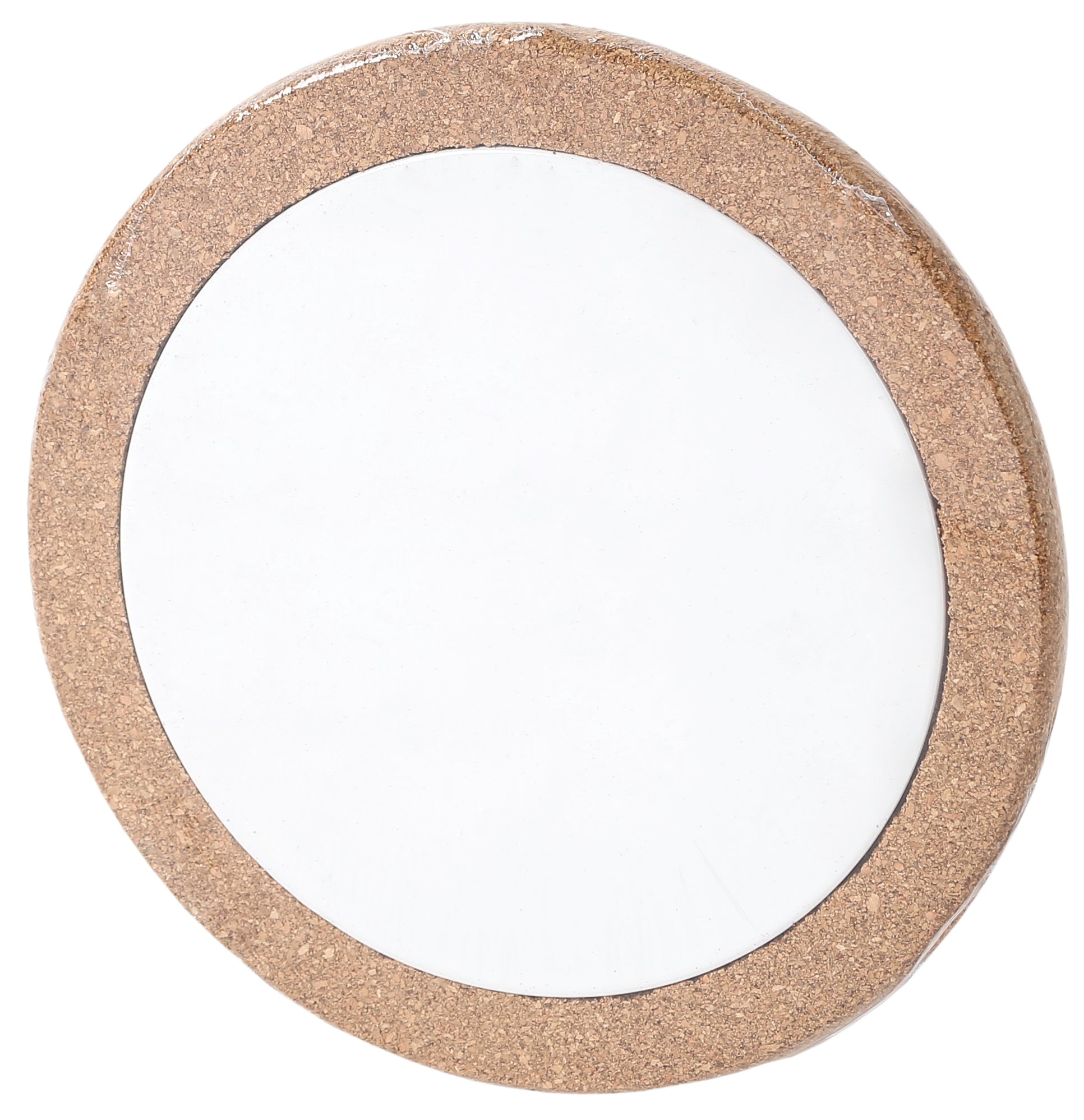 I am creative Korkuntersetzer, Kork und Porzellan, Braun und Weiss, Ø 19,5 cm × 1,5 cm, 1 Stk., rund
