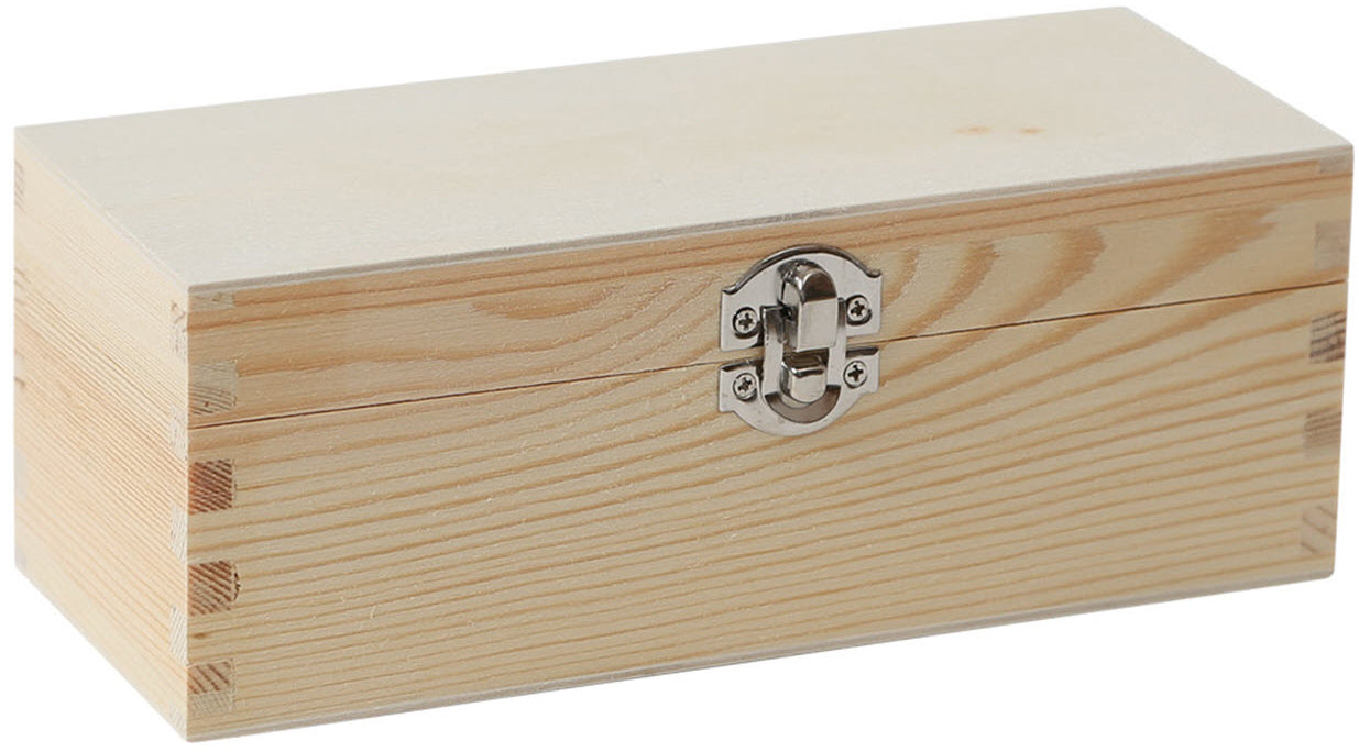 I am creative Holzrohling, Blauglockenbaum, 9 × 7,5 × 20 cm, Schatztruhe, 6005.52