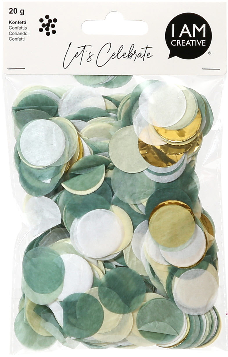 I AM CREATIVE Konfetti Mint-Mix – Mehrfarbig – 20 g