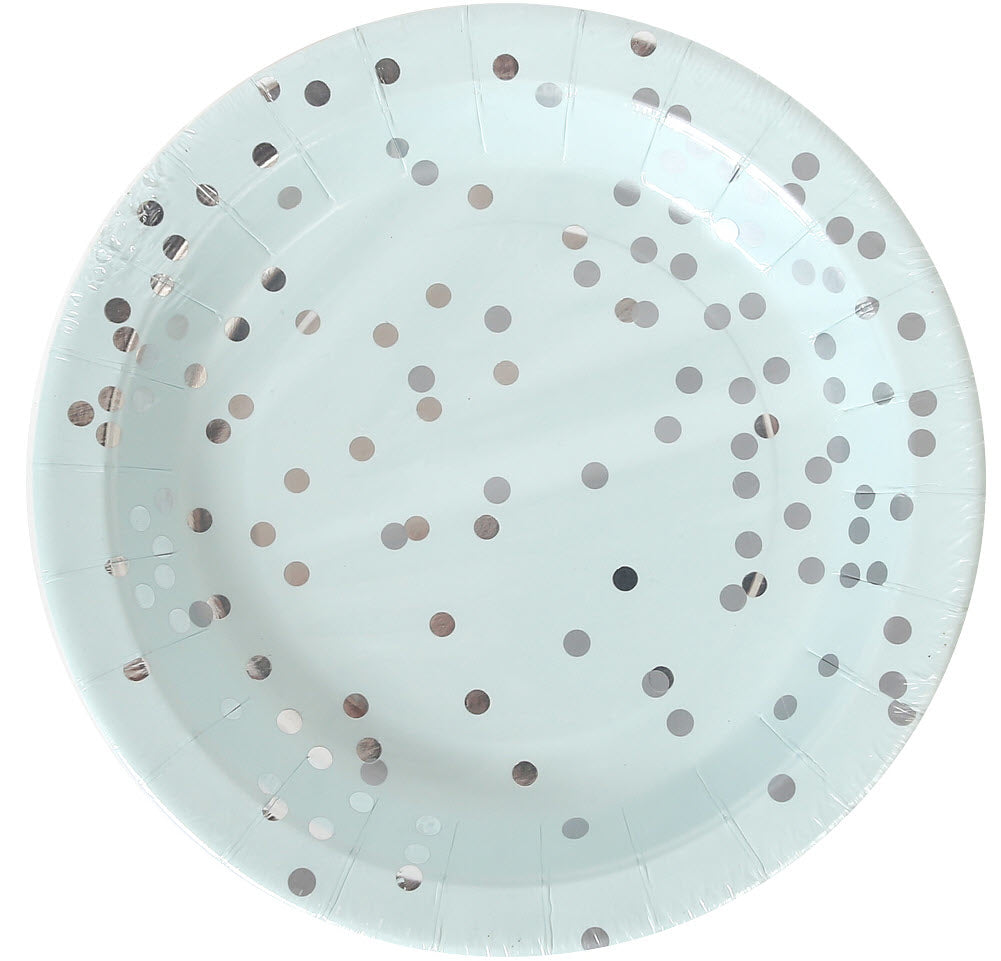 I am creative Teller, Papier/Karton – Ø 18,6 cm, mint – 8 Stk.