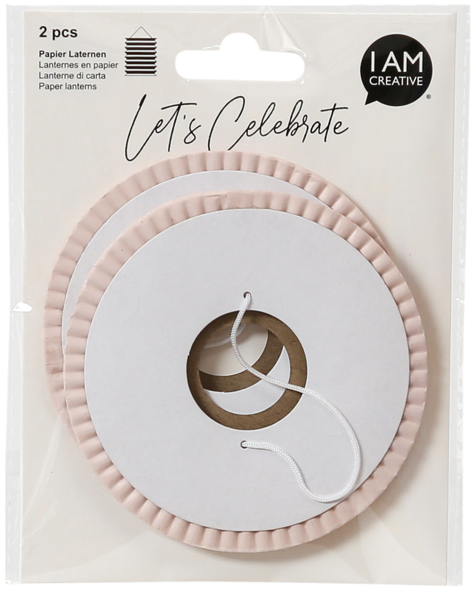 I am creative Papierlaterne – Ø 10 × 13 cm, 2-teilig – Papier, Mint