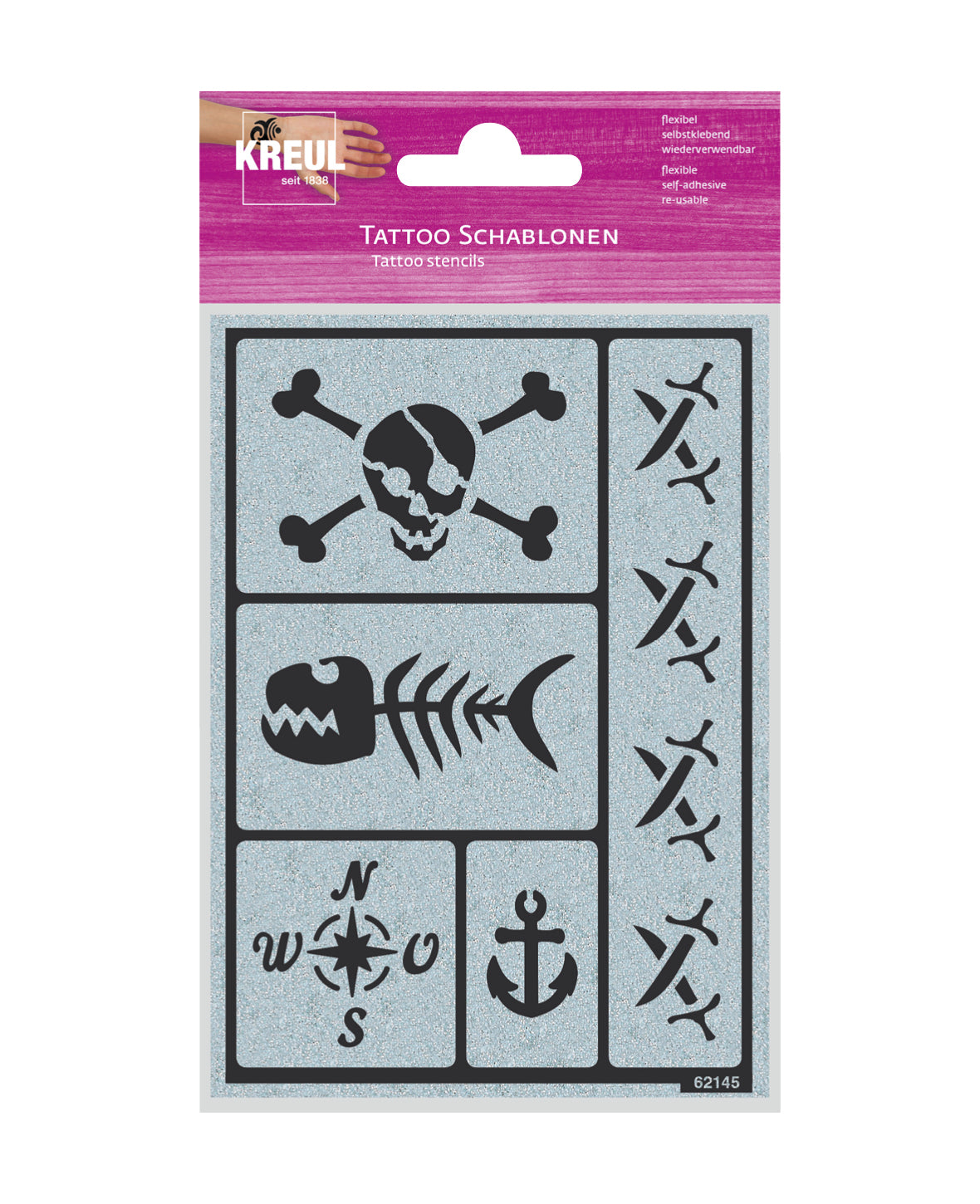 I am creative Schablone – Pirates Party – 110 × 195 mm
