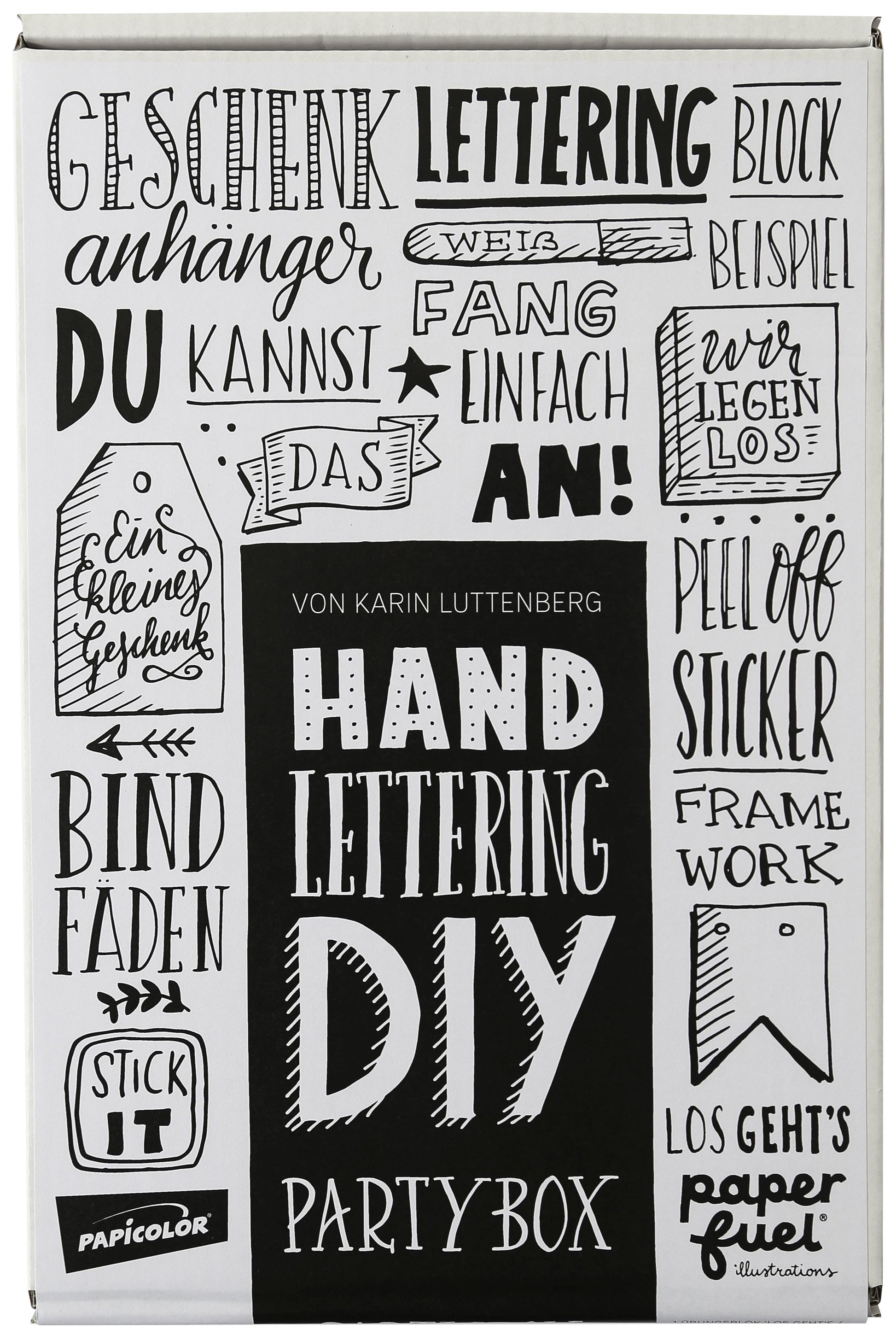 I am creative Handlettering-Partybox – Handlettering-Set – 23-teilig – 890050