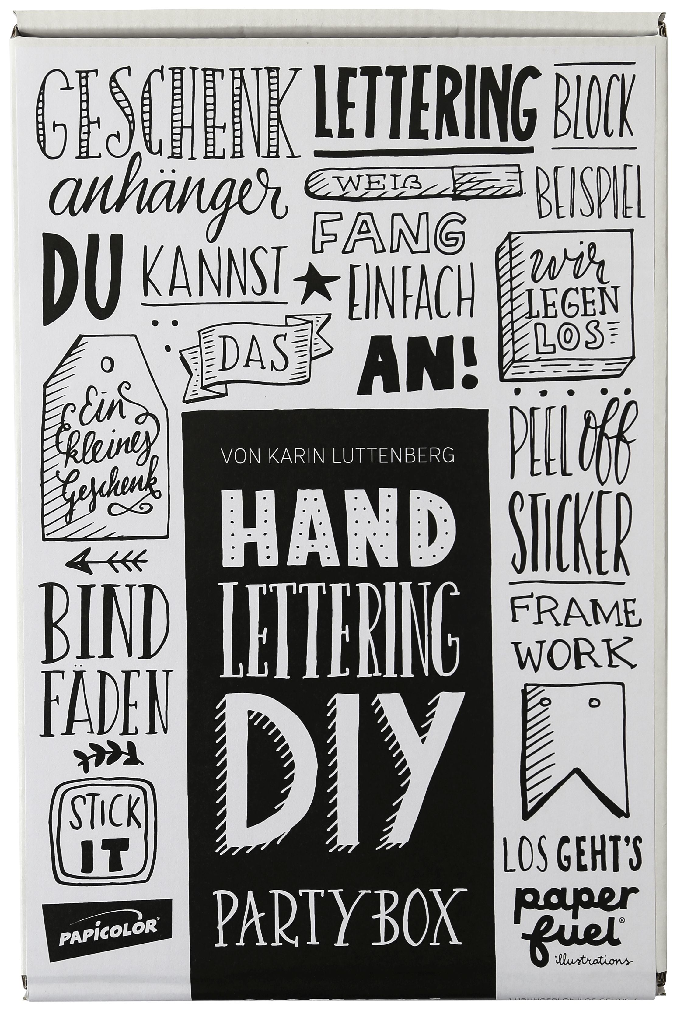 I am creative Handlettering-Partybox – Handlettering-Set – 23-teilig – 890050