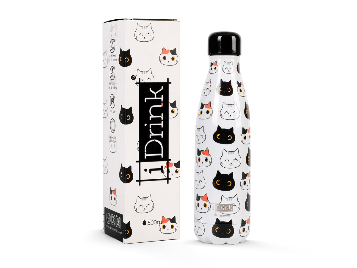 I-drink ID0093 Isolierflasche 500 ml – Doppelwandig, Edelstahl 304, BPA-frei
