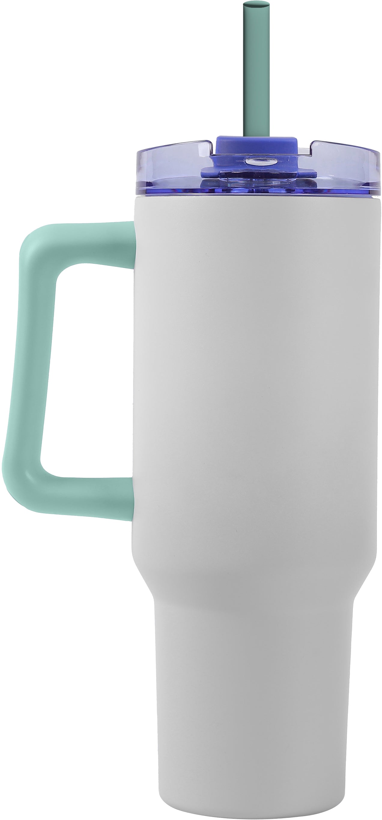 I-drink ID0247 Thermobecher 1,2 l – doppelwandig 10 h heiss/24 h kalt, Edelstahl, weiss