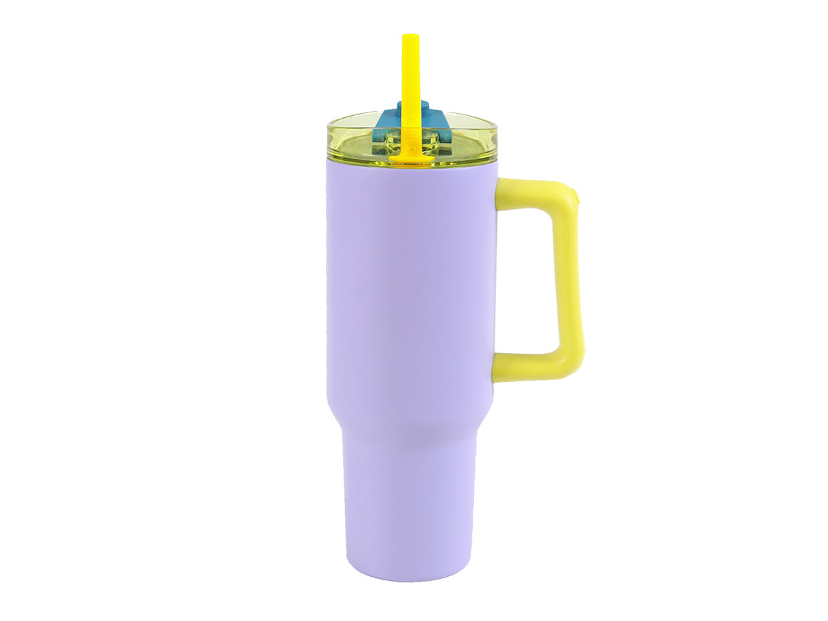 I-drink Thermobecher 1,2 l – doppelwandig 10 h heiss/24 h kalt, Edelstahl, Violett