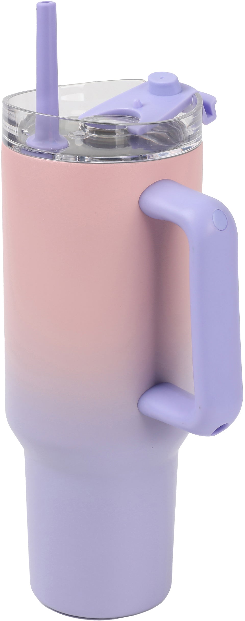 I-drink ID0257 Thermobecher 1,2 l – doppelwandig 10 h heiss/24 h kalt, Edelstahl, Rosa/Lila