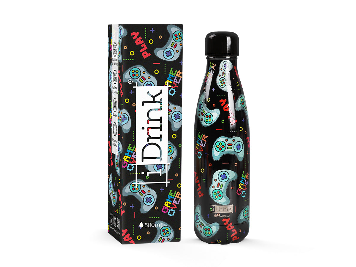 I-drink ID0439 Isolierflasche 500 ml – Doppelwandig, Edelstahl