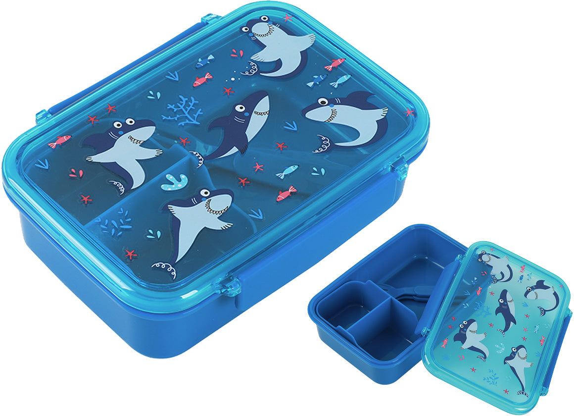 I-drink ID2015 Shark – Lunchbox, 19 × 18,5 × 6 cm