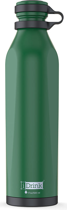 I-drink B-EVO Isolierflasche 500 ml – doppelwandig 12 h heiss/24 h kalt, grün