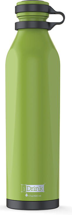 I-drink B-EVO Isolierflasche 500 ml – doppelwandig 12 h heiss/24 h kalt, Lime