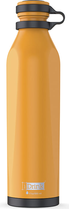 I-drink B-EVO Isolierflasche 500 ml – doppelwandig 12 h heiss/24 h kalt, Mango
