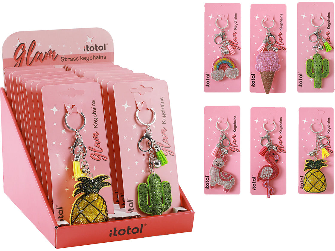 I-total Schlüsselanhänger XL1437 Strass – Sortiert, 365 × 165 × 24 mm