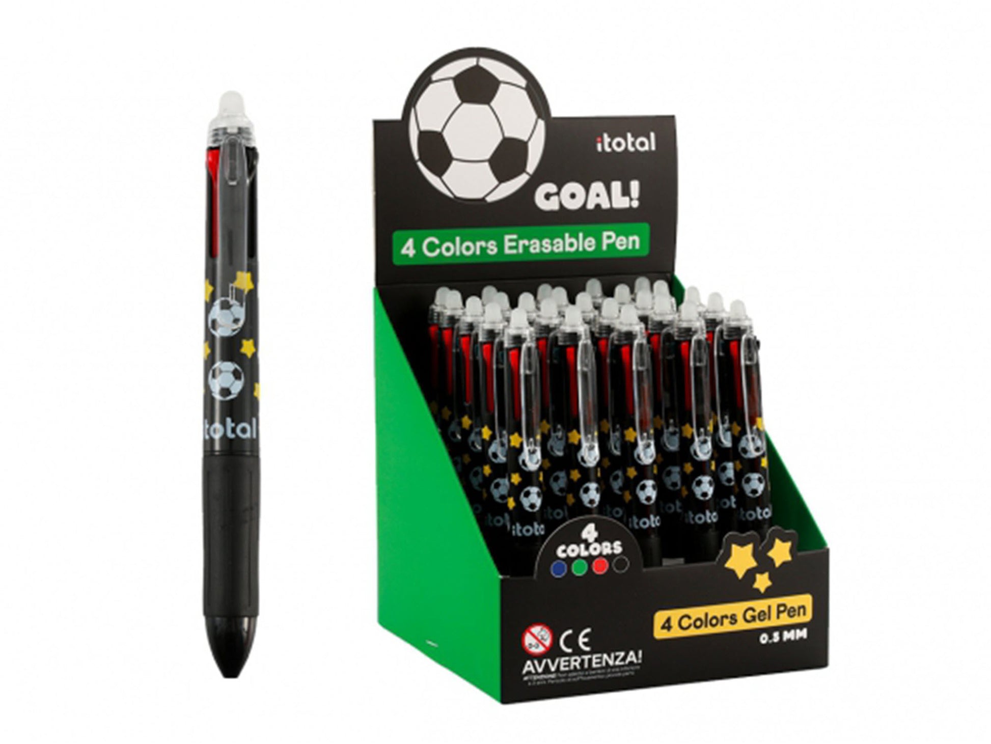 I-total XL1806U Multifunktions-Kugelschreiber – 4 Farben, radierbar