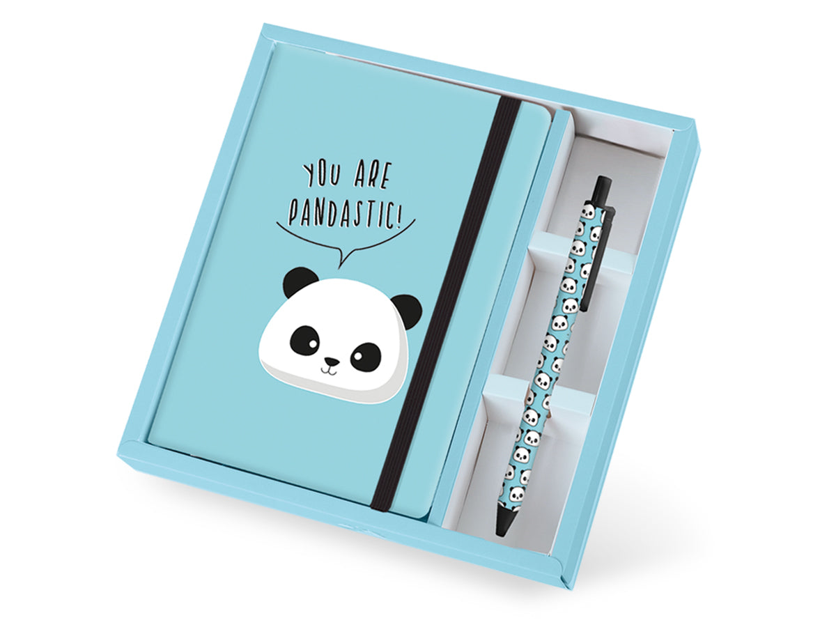 I-total Notizbuch – 230 × 210 mm – inkl. Stift – Panda