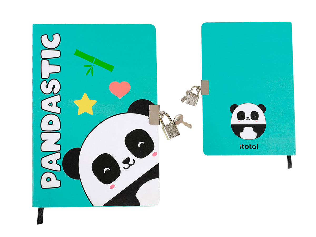 I-total Panda Tagebuch – punktkariert – 140 × 210 mm