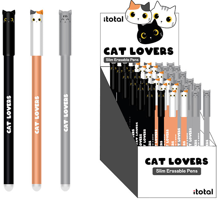 I-Total Cat XL1873B Gelschreiber – blau, Spitze 0,5 mm, radierbar
