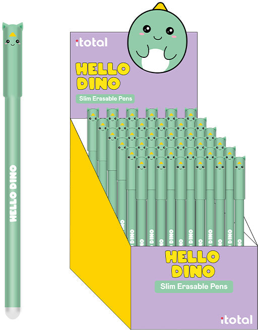 I-total Hello Dino Gelschreiber – Blau, Spitze 0,5 mm, radierbar