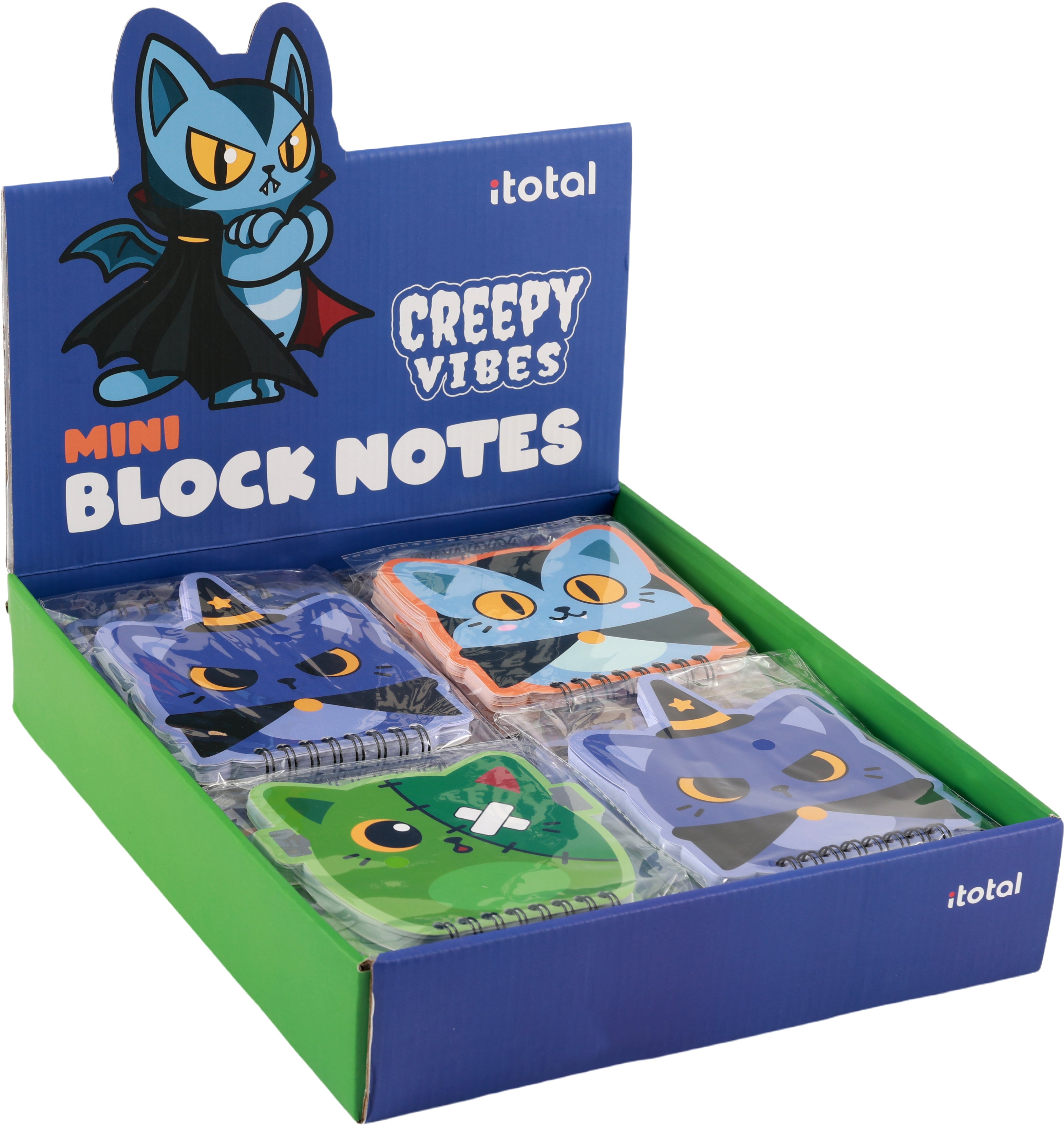 I-total Creepy Vibes Notizblock – 110 × 117 mm – mehrfarbig