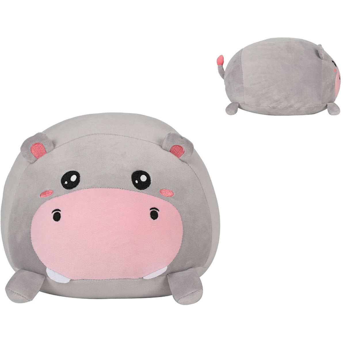I-total Hippo Zierkissen – 33 × 36 cm, mit Füllung